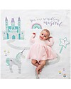 Lulujo Baby Baby’s First Year Swaddle + Cards Set, Something Special - For the social baby and parents! Muslin Swaddle