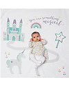 Lulujo Baby Baby’s First Year Swaddle + Cards Set, Something Special - For the social baby and parents! Muslin Swaddle