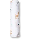 Lulujo Baby Copertina Swaddle 120 x 120 cm, Little Fawn - 100% mussola di cotone Muslin Swaddle