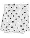 Lulujo Baby Hello World Kit, Hat + Swaddle, Hugs & Kisses, 120 x 120 cm - Bamboo Muslin Swaddle