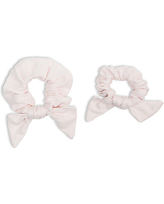 Lulujo Baby Mommy + Me Scrunchies - Pink - Bamboo jersey Hair Accessories
