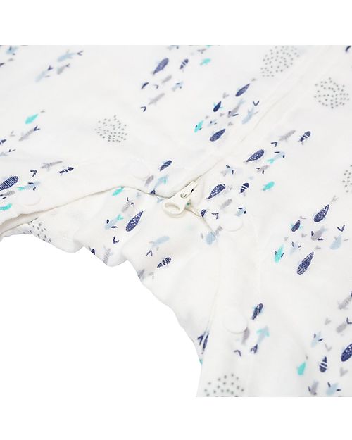 Lulujo Baby Sleepsuit - Fish - TOG1 - Cotton and Bamboo Rayon Sleeping Bags