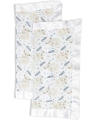 Lulujo Baby Soft Security Blanket 40 x 40 cm - Koala - 100% cotton - 2 Pieces Muslin Swaddle