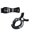 Lulujo Baby Stroller Clips, 2-Pack - Black Muslin Swaddle