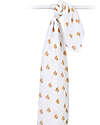 Lulujo Baby Swaddle Blanket 100x100 cm - Highlander Cow - 100% Cotton Muslin Muslin Swaddle