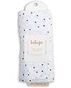 Lulujo Baby Swaddle Blanket 100x100 cm - Star - 100% Cotton Muslin Muslin Swaddle