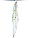 Lulujo Baby Swaddle Blanket 120 x 120 cm, Bumbling Bee - 100% cotton muslin Muslin Swaddle