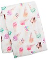 Lulujo Baby Swaddle Blanket 120 x 120 cm, Ice Cream - Bamboo muslin Muslin Swaddle