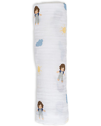 Lulujo Baby Swaddle Blanket 120 x 120 cm, Jo - 100% cotton muslin Muslin Swaddle