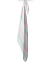 Lulujo Baby Swaddle Blanket 120 x 120 cm, Pink Stripes - Bamboo muslin Muslin Swaddle