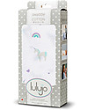 Lulujo Baby Swaddle Blanket 120 x 120 cm, Unicorns - 100% cotton muslin Muslin Swaddle