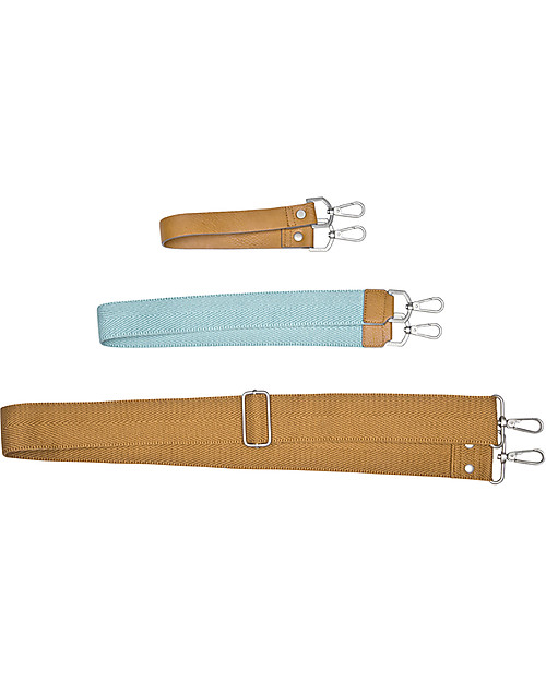 Lässig Green Label Mix’n Match Changing Bag, Light Grey - Lots of accessories, 100% recycled Diaper Changing Bags