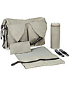Lässig Neckline Green Label Changing Bag, Choco Melange - Lots of accessories, 100% recycled Diaper Changing Bags