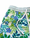 Maghi e Maci Firenze Boy's Swim Trunks, Green/Light Blue - 100% Cotton, Hand Made in Florence Swimming Trunks