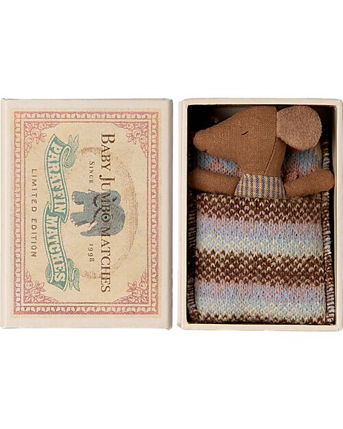 Maileg Awake/Asleep Mouse in Matchbox - 8 cm Puppets