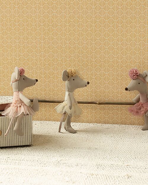 Maileg Ballerina Mouse - Little Sister - Off White - Height 11 cm Puppets