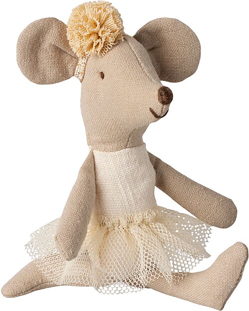 Maileg Ballerina Mouse - Little Sister - Off White - Height 11 cm Puppets
