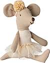 Maileg Ballerina Mouse - Little Sister - Off White - Height 11 cm Puppets
