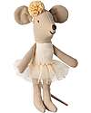 Maileg Ballerina Mouse - Little Sister - Off White - Height 11 cm Puppets