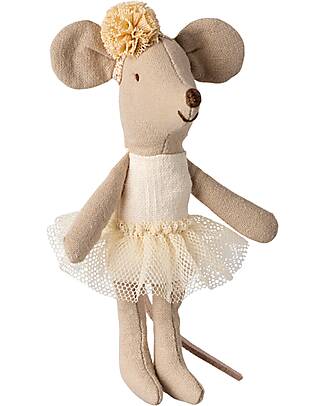 Maileg Ballerina Mouse - Little Sister - Off White - Height 11 cm Puppets