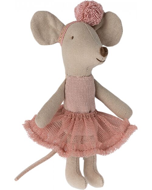 Maileg Ballerina Mouse - Little Sister - Pink - Height 10 cm Puppets