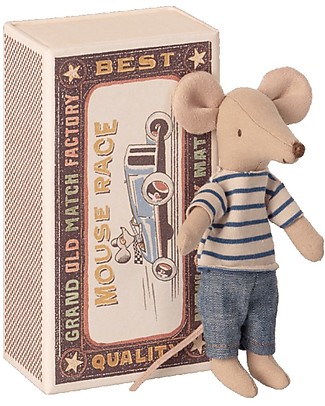Maileg Big Brother Mouse in MatchBox - 13 cm Soft Toys