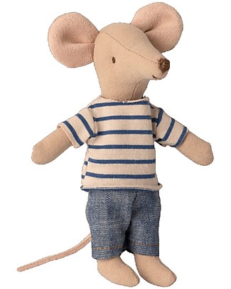 Maileg Big Brother Mouse in MatchBox - 13 cm Soft Toys