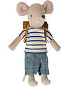Maileg Big Brother Tricycle Mouse - 13cm - with Magnets on the Hands Puppets