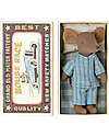 Maileg Big Brother with Pajamas in Matchbox - 13cm - Vintage Design! Puppets