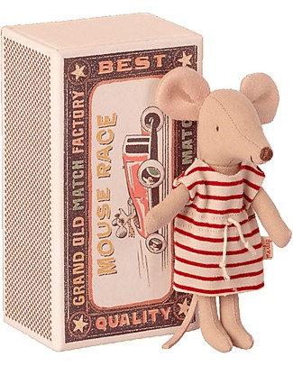 Maileg Big Sister Mouse in MatchBox - 13 cm Soft Toys