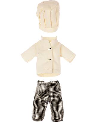 Maileg Chef mouse with Soup Pot and Spoon - 13 cm - for Maileg Doolhouse Puppets