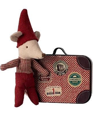 Maileg Christmas Mouse - Baby in Suitcase Puppets