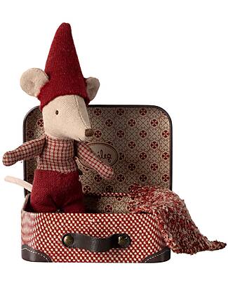 Maileg Christmas Mouse - Baby in Suitcase Puppets