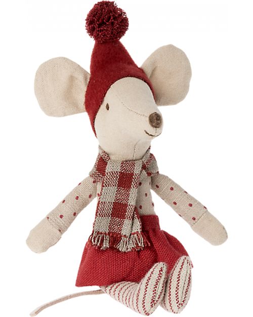 Maileg Christmas Mouse - Big Sister  - 13 cm Height Puppets