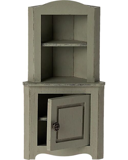 Maileg Corner Wardrobe - Light Green - 15 cm - for Farmhouse Puppets
