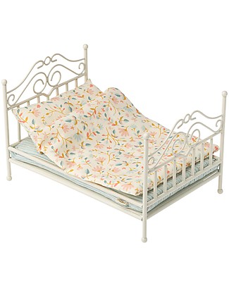 Maileg Micro Vintage Bed - 6 cm - for Maileg Doolhouse Dolls Accessories