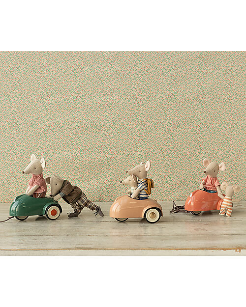 Maileg Mouse Machine - Coral - 7 cm - String Included Puppets