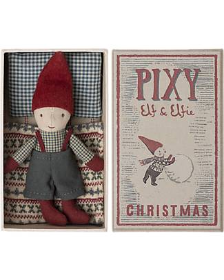 Maileg Pixy Elf in Matchbox - 14 cm Height - Perfect for Christmas! Puppets