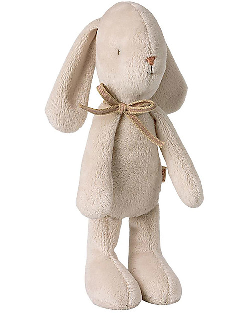 Maileg Plush Rabbit with Bow - White - 21 cm Soft Toys