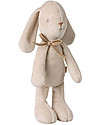 Maileg Plush Rabbit with Bow - White - 21 cm Soft Toys