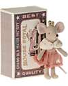 Maileg Princess Mouse - Little Sister in Matchbox - Height 11 cm Puppets