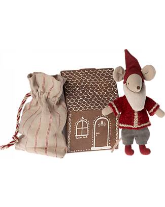 Maileg Santa Claus Mouse - Height 14 cm Puppets