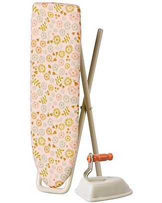 Maileg Small Set with Iron and Ironing Board - Floreal Motif - 14 cm - for Maileg Dollhouse Dolls Accessories