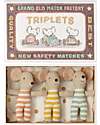 Maileg Three Mouse Siblings in Matchbox - 8 cm Puppets