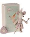Maileg Tooth Fairy Mouse in Matchbox - Little Sister - Pink - 11 cm Puppets