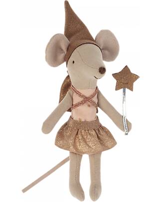 Maileg Tooth Fairy Mouse in Matchbox - Pink - 16 cm Puppets