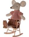 Maileg Topo Rocking Chair - Dark Powder - Height 11 cm Puppets
