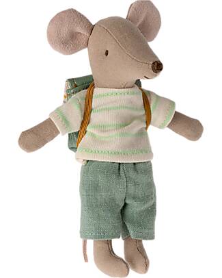 Maileg Tricycle Mouse - Big Brother - Green - Height 13 cm Puppets