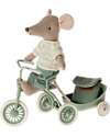 Maileg Tricycle Mouse - Big Brother - Green - Height 13 cm Puppets