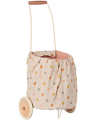 Maileg Trolley with Dots - Pink - Height 56 cm Puppets